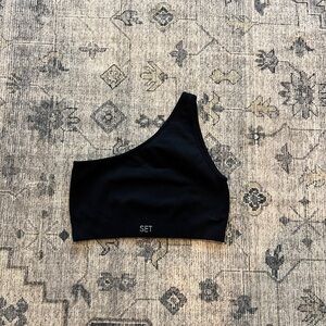 SET Active women’s sculptflex one shoulder sports bra size small